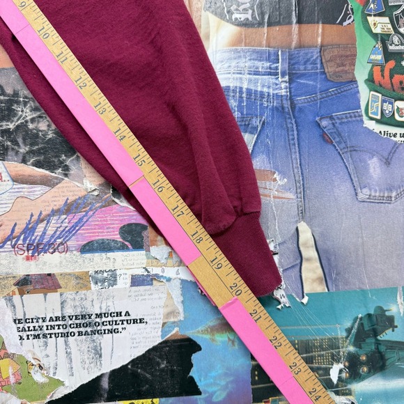 Fruit of the Loom Florida State Seminoles Long Sleeve T Shirt Burgundy S - Picture 4 of 7